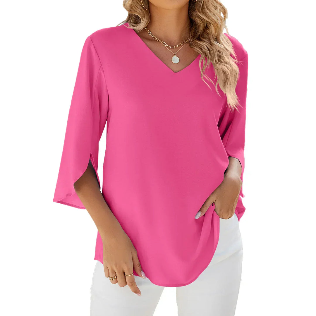 Cynthia | Elegante blouse met V-hals